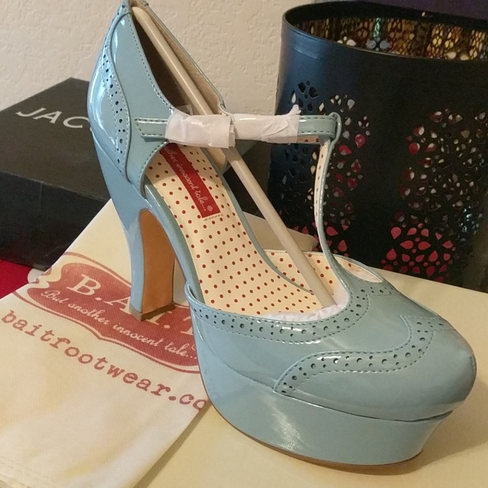 BAIT Petunia T Strap Pinup Platform Heels
